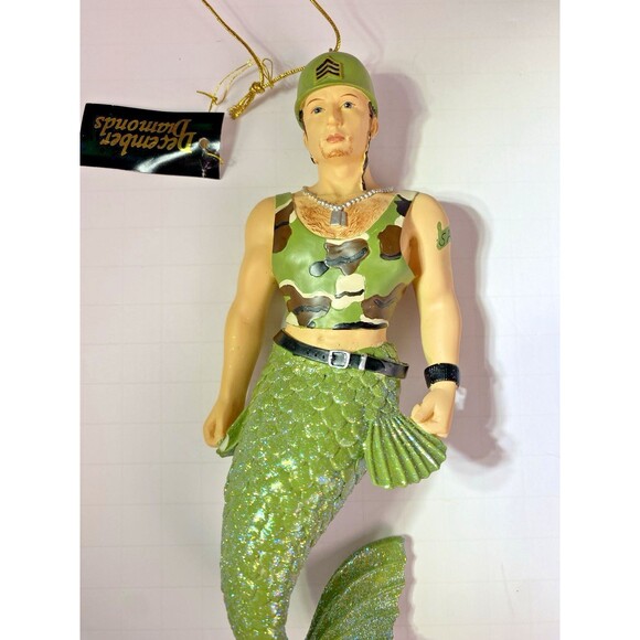 December Diamonds SARGE Christmas Ornament In Original Box Merman RETIRED 2006 - Picture 5 of 16